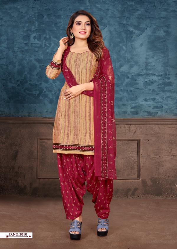 Amit Jasmine Vol-3 crepe Designer Patiyala Dress Material